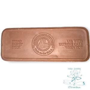 Longaberger Pottery Bread Basket Brick